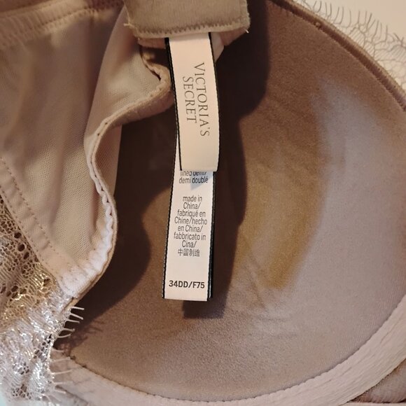 Victoria’s Secret Women's Dusty Lavender Lace Dream Angels Lined Demi Bra 34DD - Picture 4 of 5